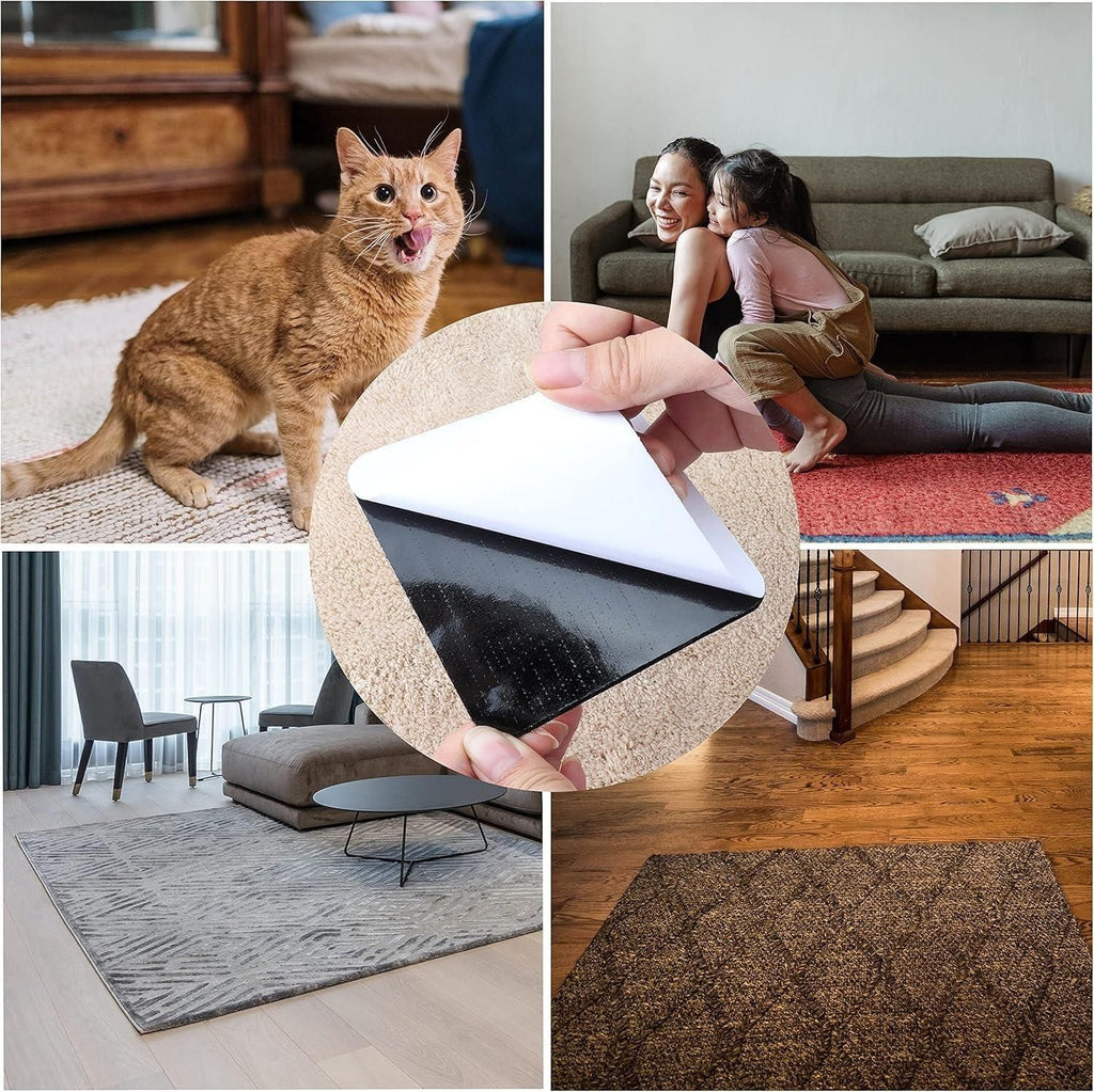 Reusable Double Sided Non Slip Carpet/ Car Tape (Pack of 10, 20 pcs)